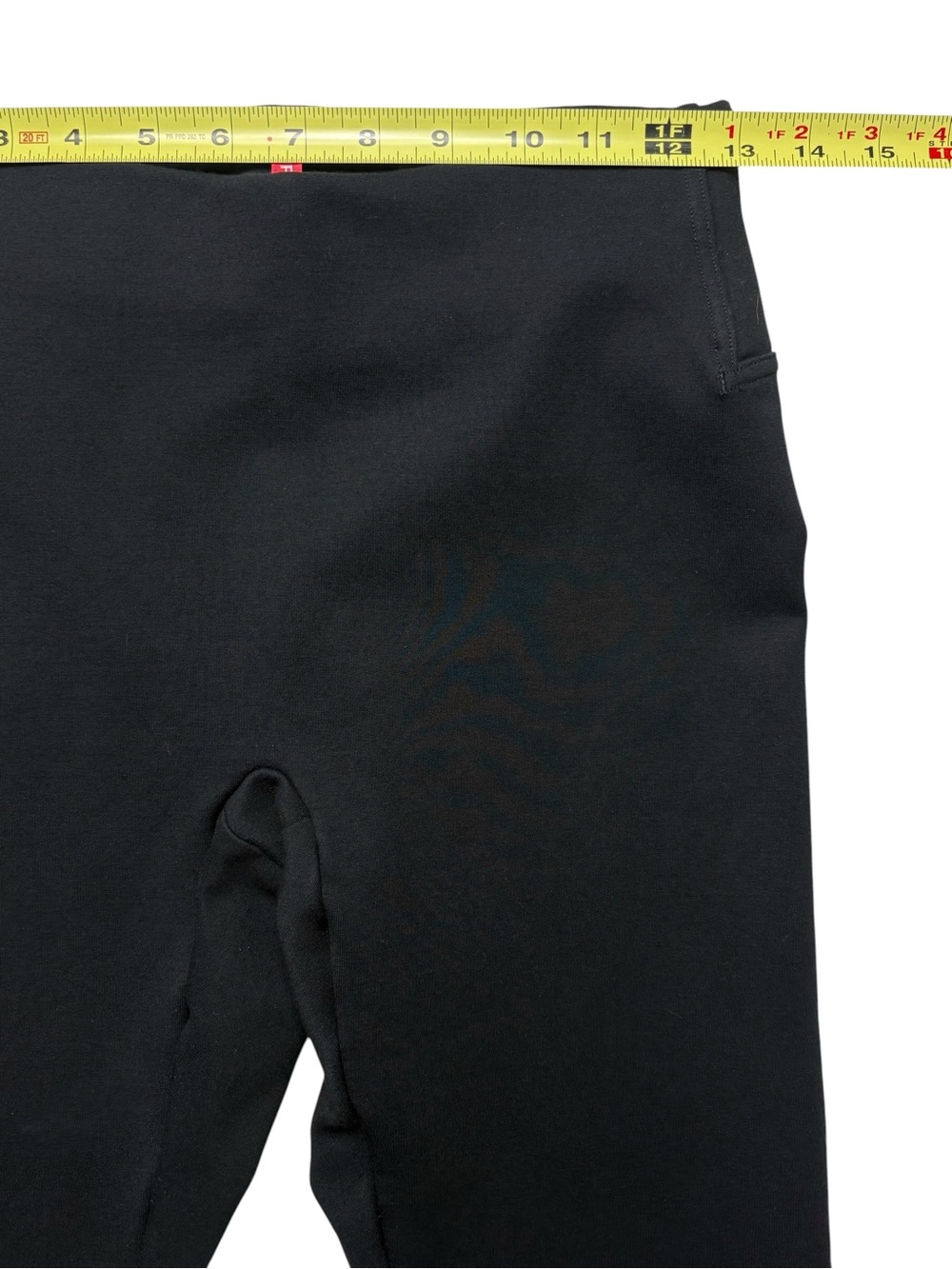 Spanx Black Perfect Front Slit Flare Leggings Ponte Pant Size S Tall 20584T - Picture 7 of 12